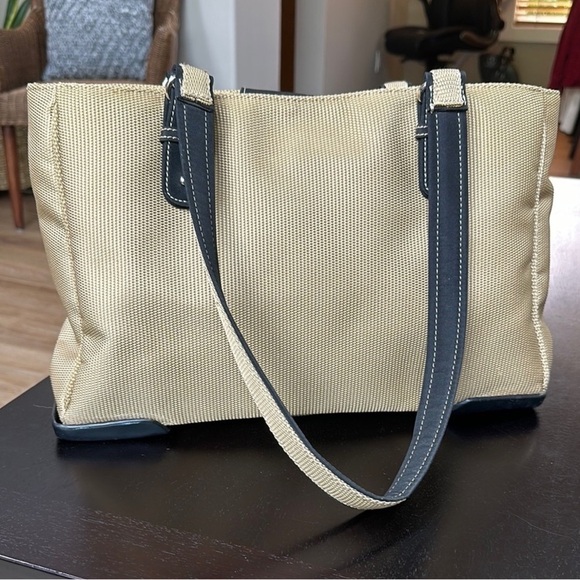 The Sak Cream and Black Shoulder Tote Bag - Picture 1 of 14